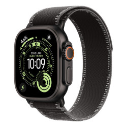 Apple Watch Ultra 3 GPS + Cellular 49mm Black Titanium Case with Black/Charcoal Trail Loop